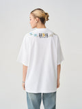 Floral Collar Embroidery Tee Floral Collar Embroidery Tee