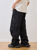 Zipper Pleated Paratrooper Pants Zipper Pleated Paratrooper Pants