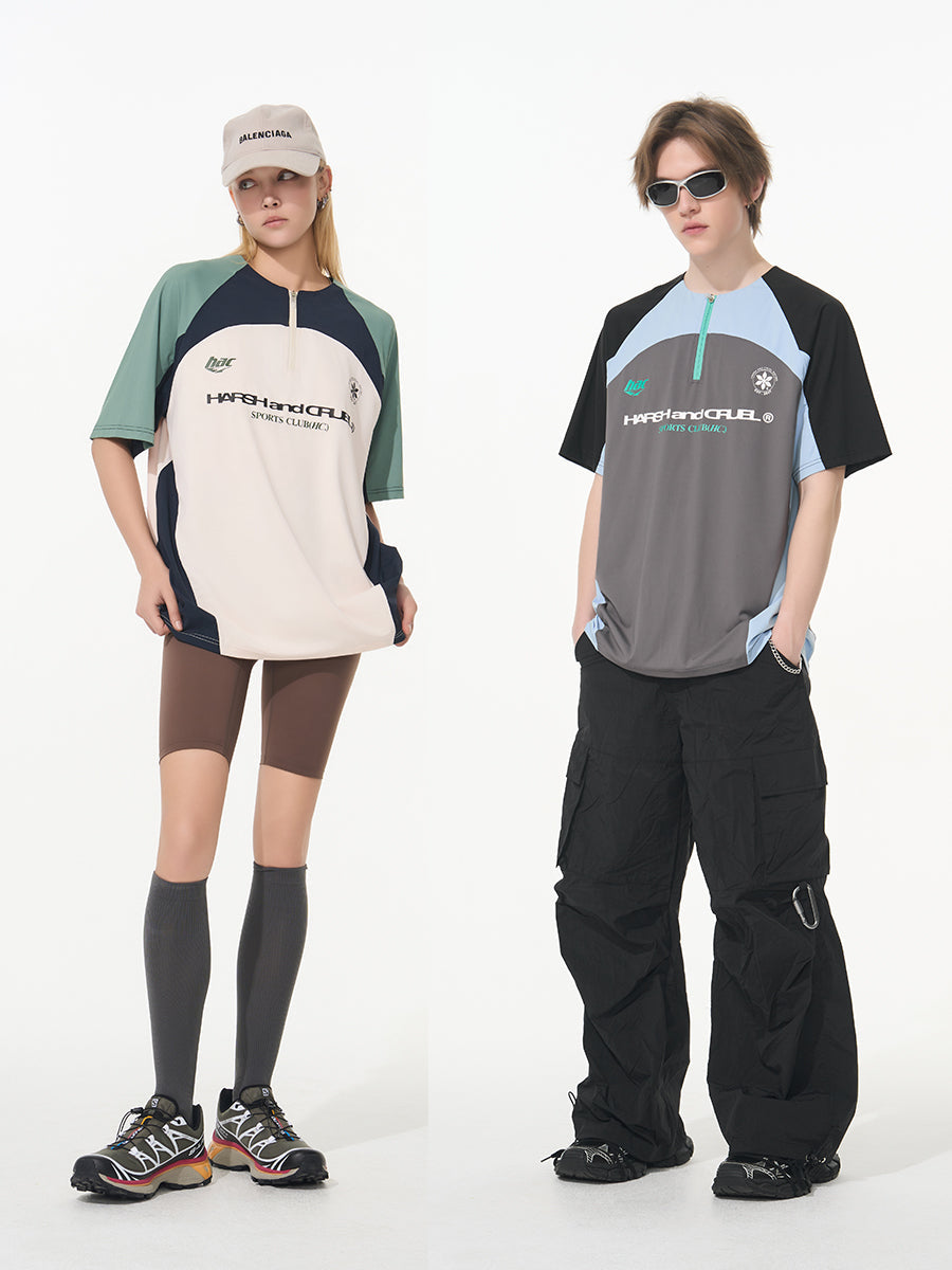 Cycling Half Zip Logo Tee Cycling Half Zip Logo Tee