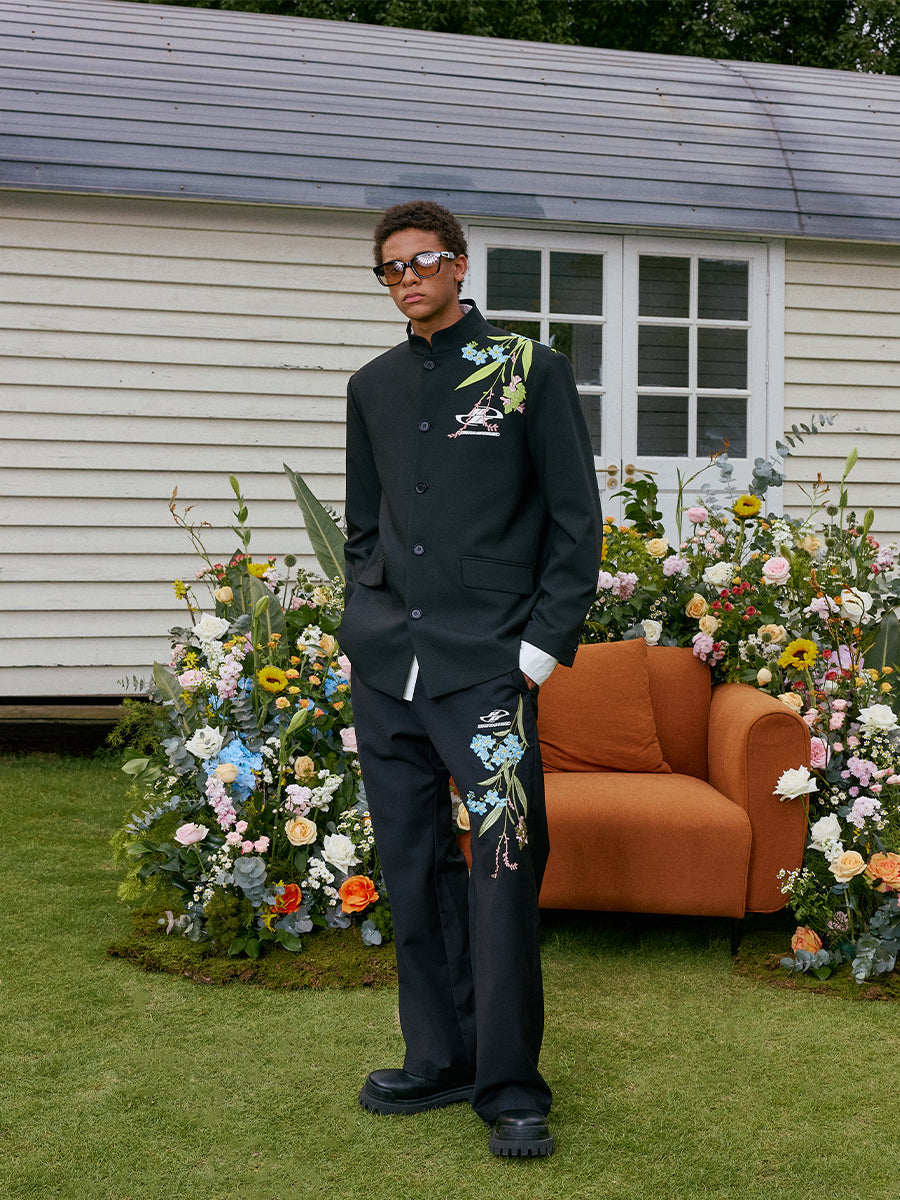 Floral Embroidery Suit Jacket Floral Embroidery Suit Jacket