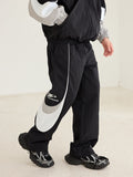 Spliced Contrast Stitching Track Pants Spliced Contrast Stitching Track Pants