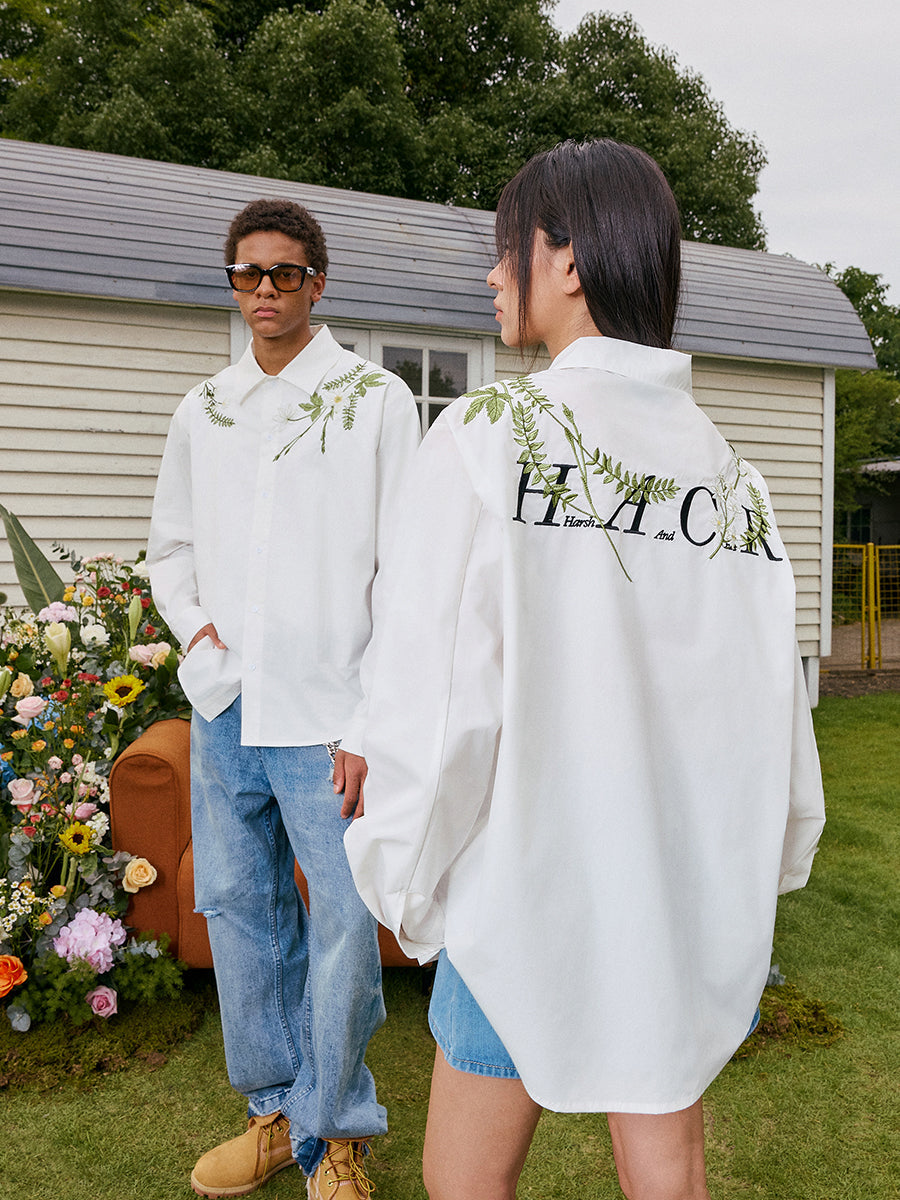 Branches Embroidery Logo Shirt Branches Embroidery Logo Shirt