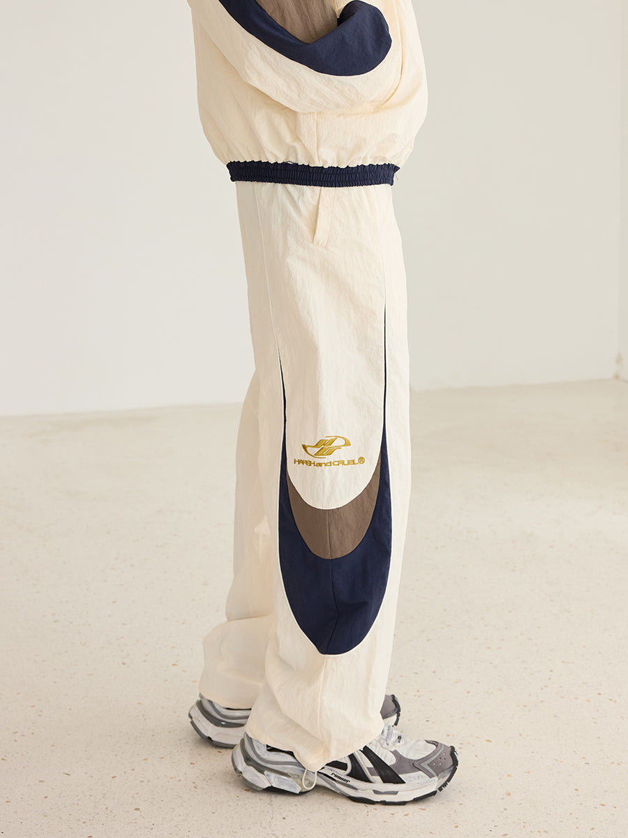 Spliced Contrast Stitching Track Pants Spliced Contrast Stitching Track Pants