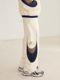 Spliced Contrast Stitching Track Pants Spliced Contrast Stitching Track Pants
