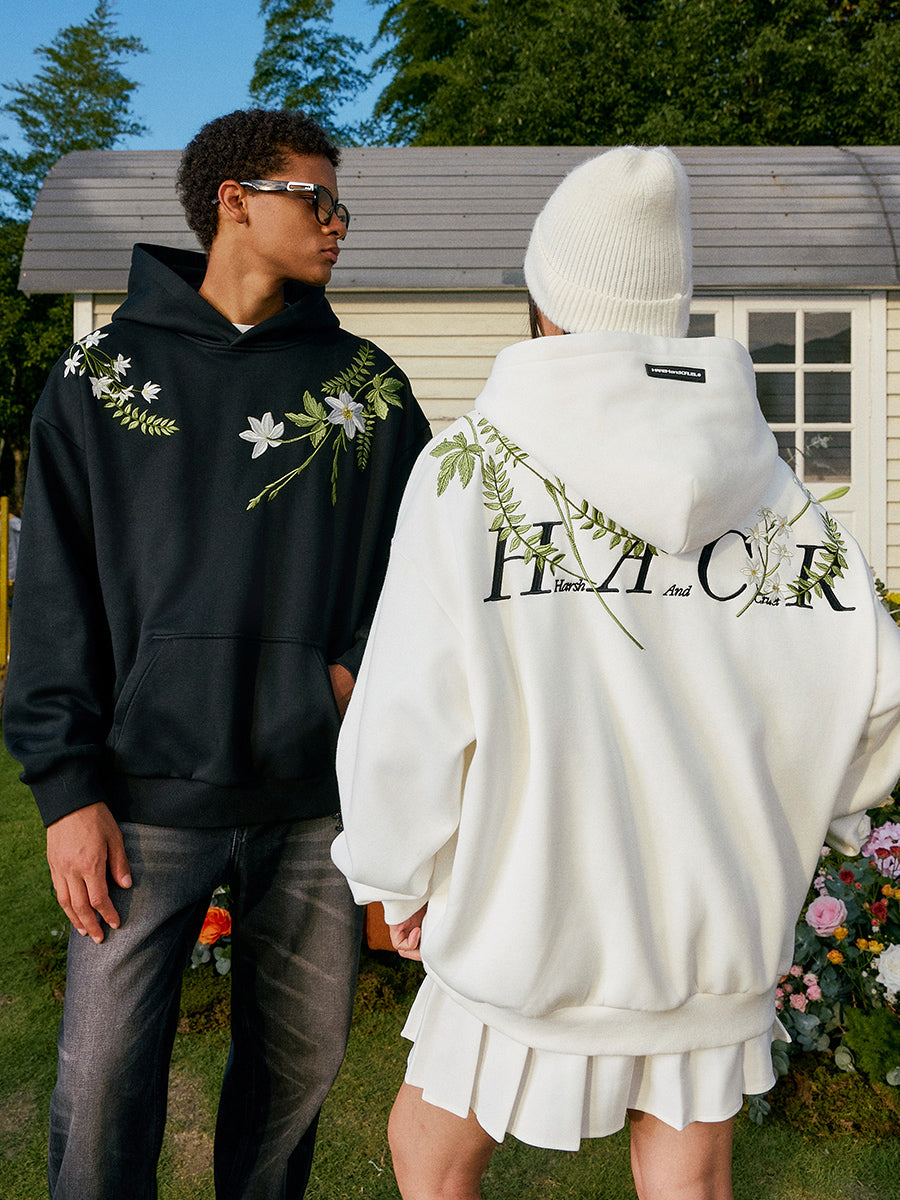 Brenches Embroidered Oversized Hoodie Brenches Embroidered Oversized Hoodie