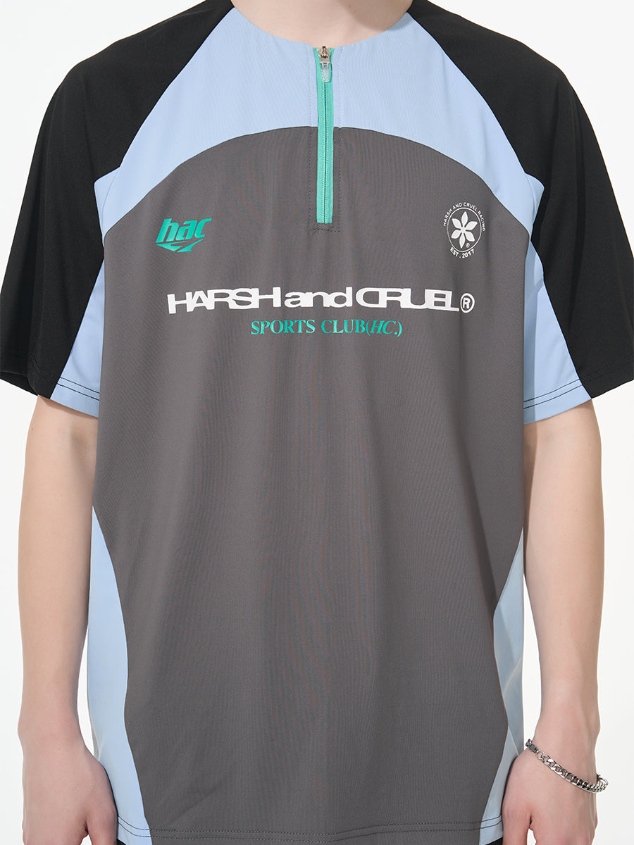 Cycling Half Zip Logo Tee Cycling Half Zip Logo Tee