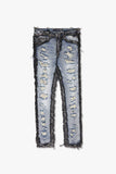 "IMPERIOR" SKINNY BLUE/BLACK WASH "IMPERIOR" SKINNY BLUE/BLACK WASH