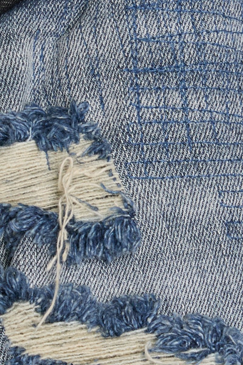 "IMPERIOR" SKINNY BLUE/BLACK WASH "IMPERIOR" SKINNY BLUE/BLACK WASH