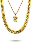 Jesus Piece & Cuban Link Set Jesus Piece & Cuban Link Set