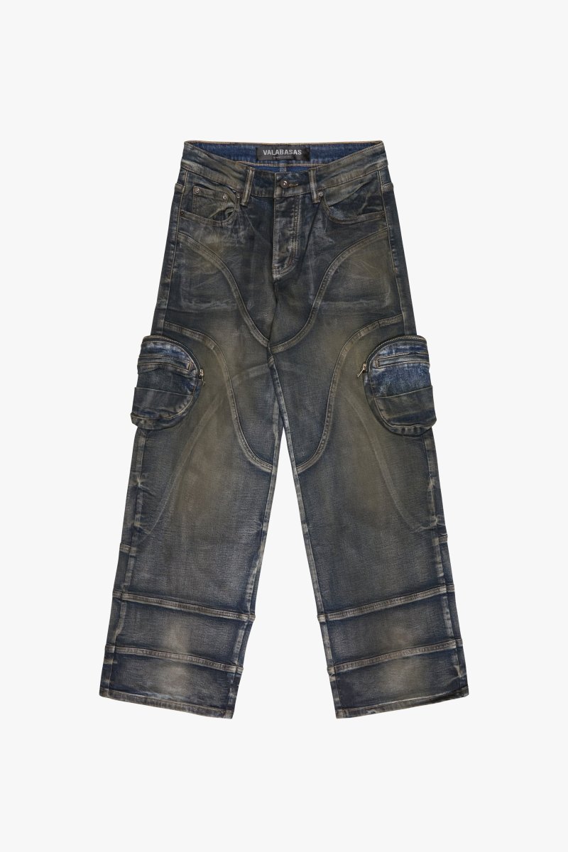 "KNEEBOARD" BAGGY JEAN DARK VINTAGE BLUE "KNEEBOARD" BAGGY JEAN DARK VINTAGE BLUE