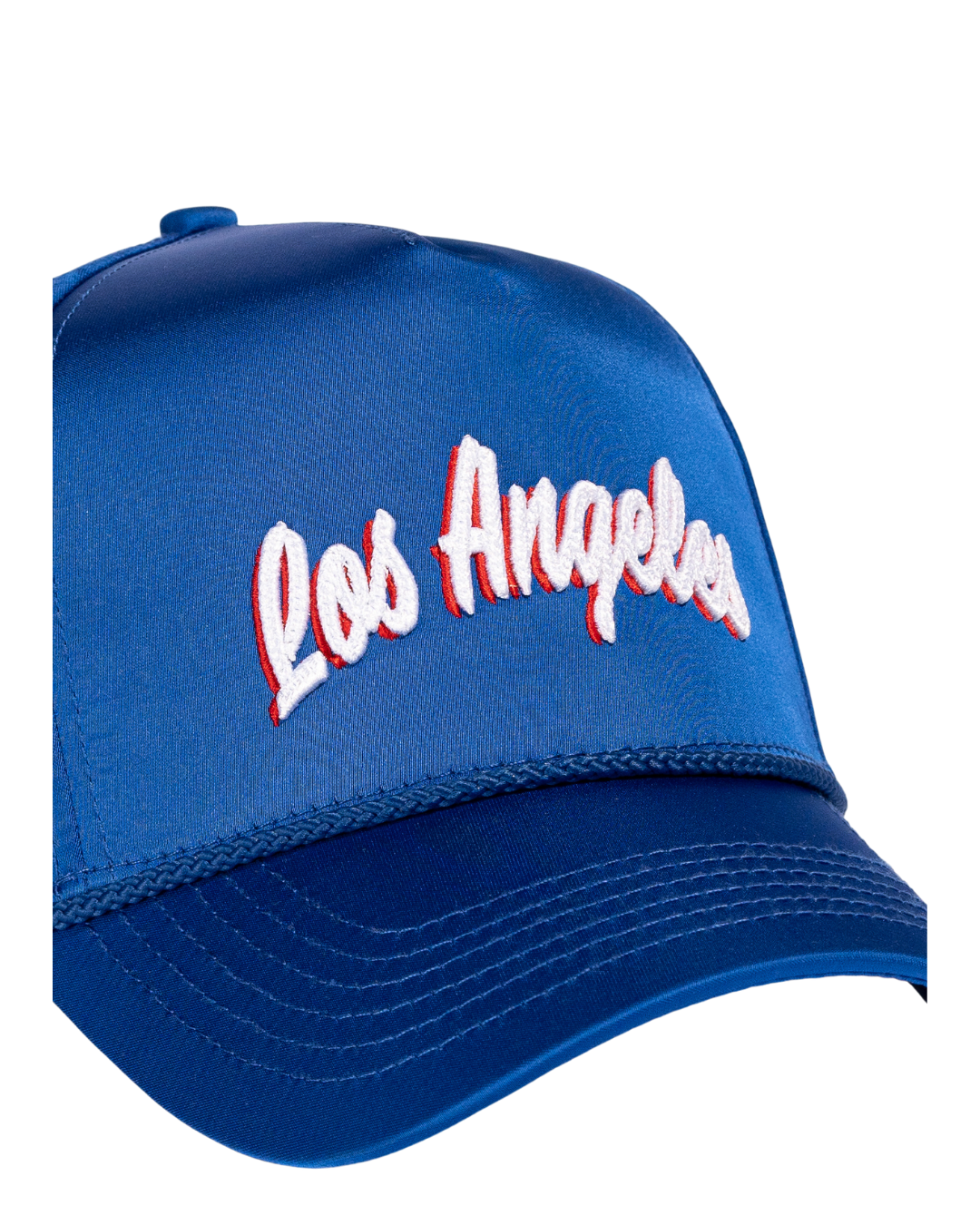 Los Angeles Souvenir Hat (Blue Satin) Los Angeles Souvenir Hat (Blue Satin)