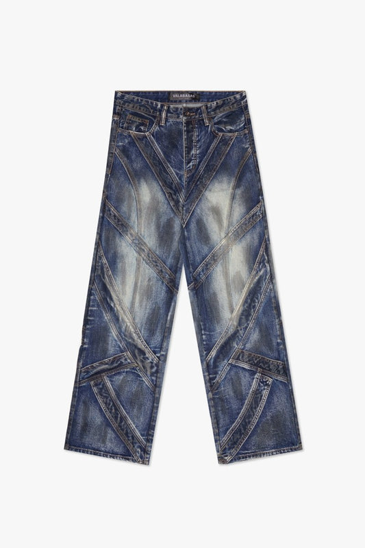 Labyrinth Baggy Jean Blue Baggy