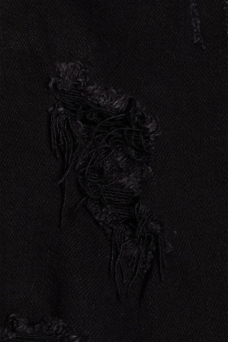 "LADDERED" SKINNY JEAN BLACK "LADDERED" SKINNY JEAN BLACK