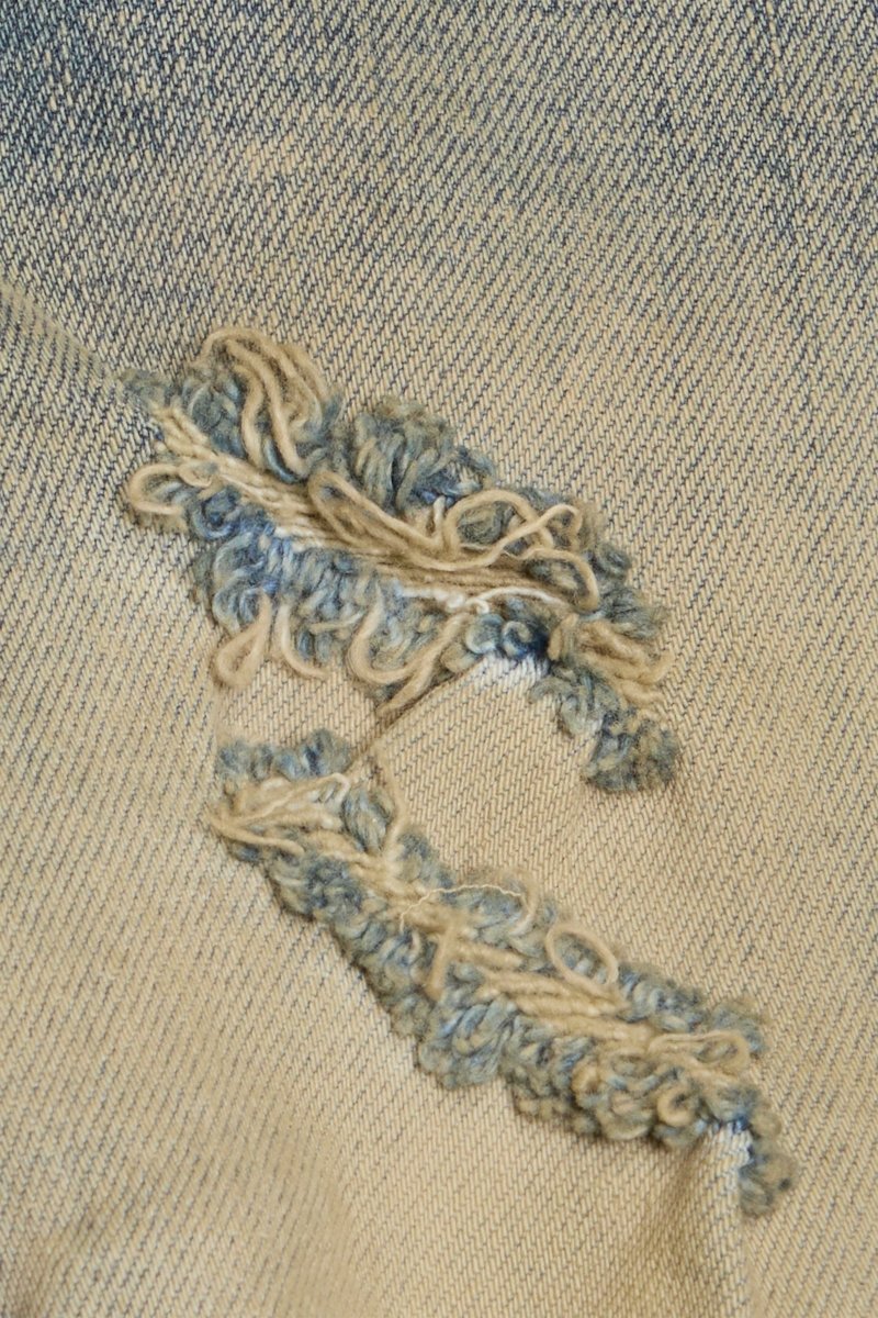 "LADDERED" SKINNY JEAN OLIVE WASH "LADDERED" SKINNY JEAN OLIVE WASH