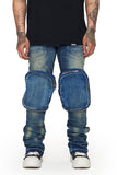 “LEOPOLD” STACKED FLARE JEAN DK. VINTAGE WASHED “LEOPOLD” STACKED FLARE JEAN DK. VINTAGE WASHED