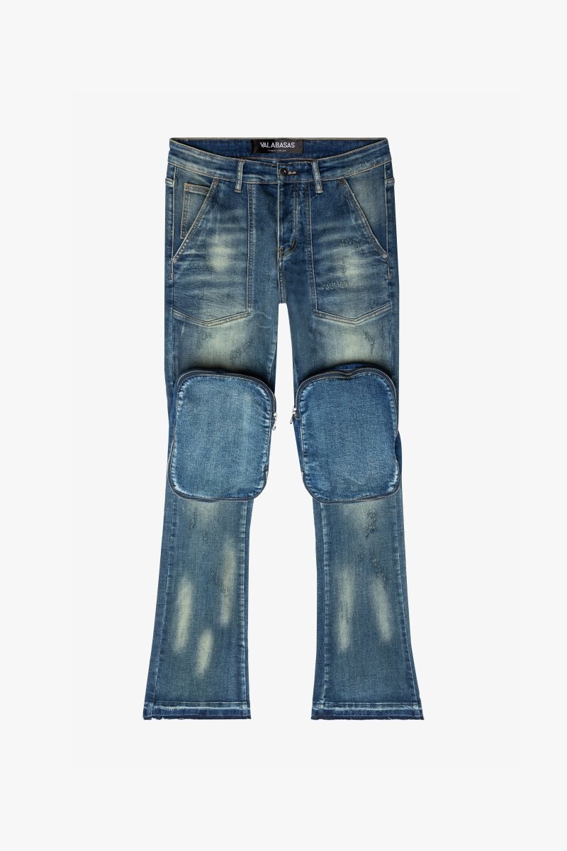 “LEOPOLD” STACKED FLARE JEAN DK. VINTAGE WASHED “LEOPOLD” STACKED FLARE JEAN DK. VINTAGE WASHED