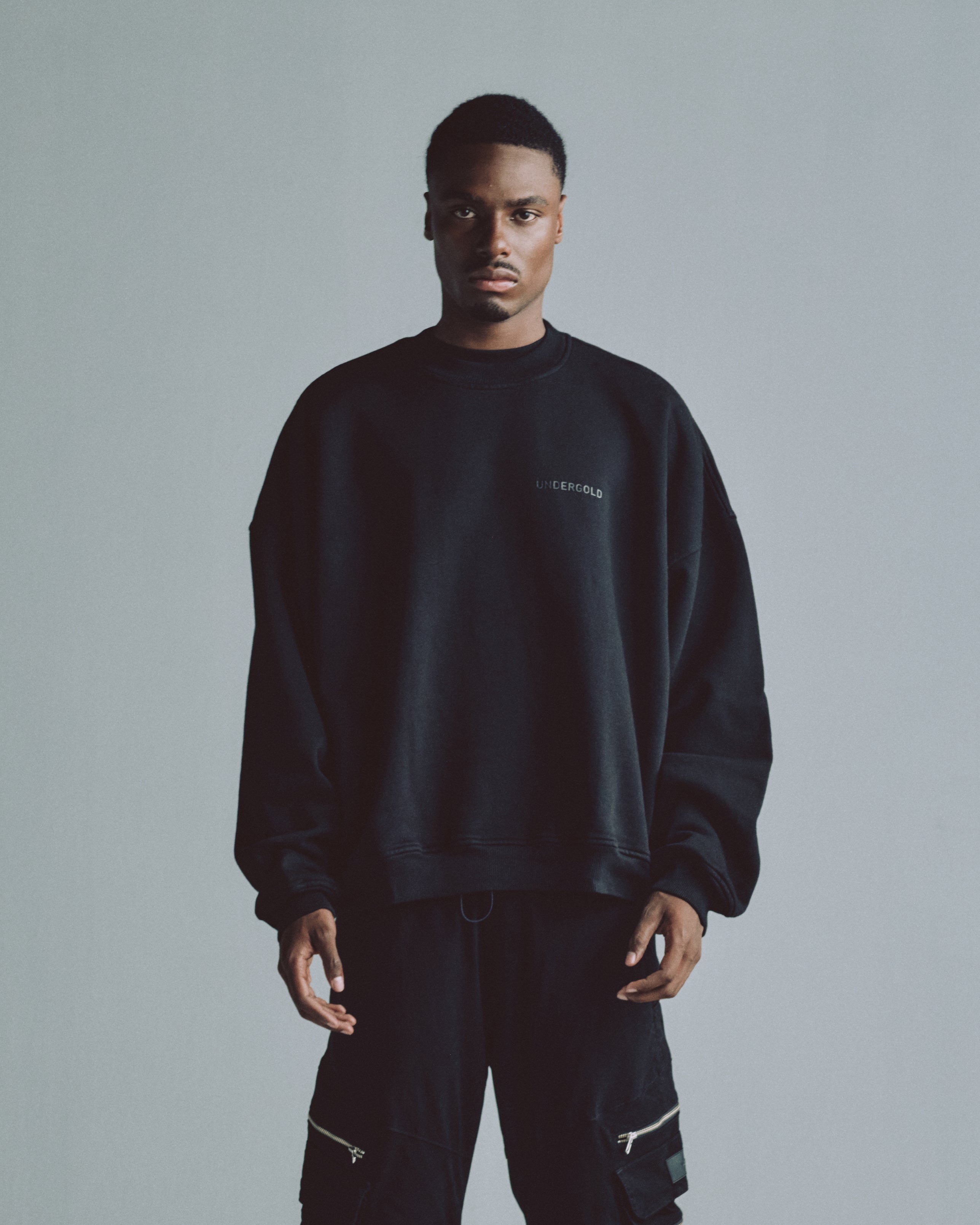 Line Logo Crewneck Black Line Logo Crewneck Black