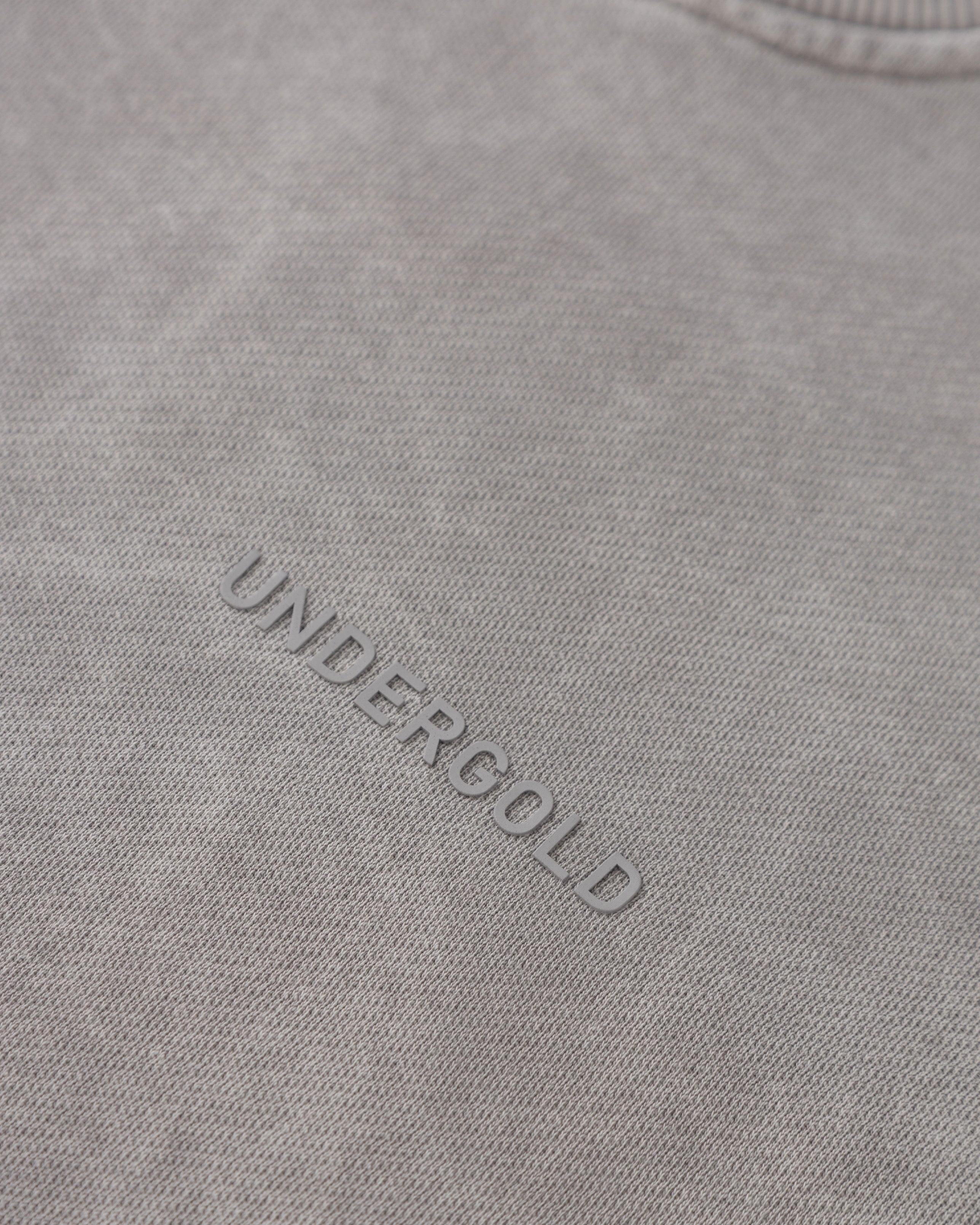 Line Logo Crewneck Washed Gray Line Logo Crewneck Washed Gray