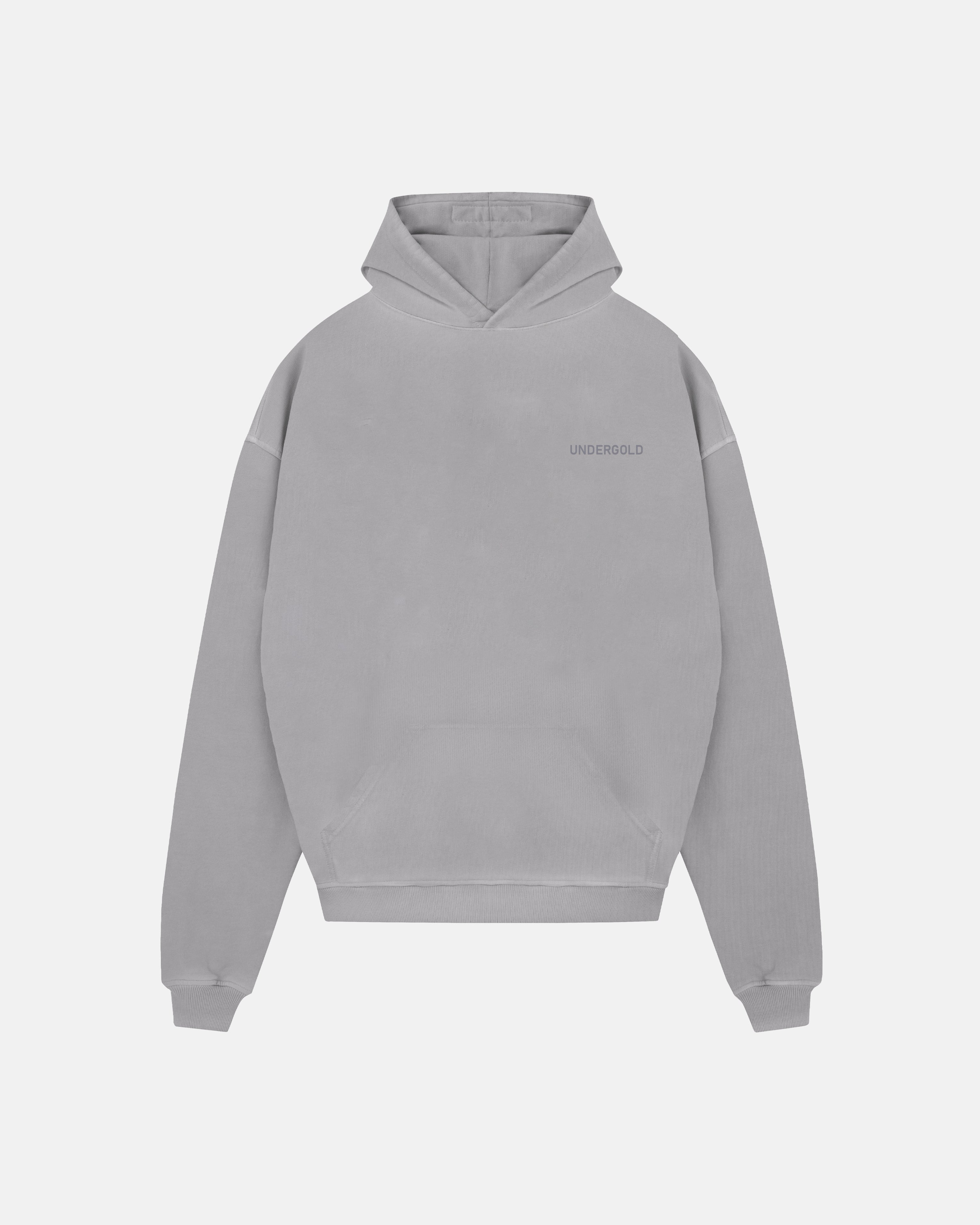 Line Logo Hoodie Washed Gray Line Logo Hoodie Washed Gray