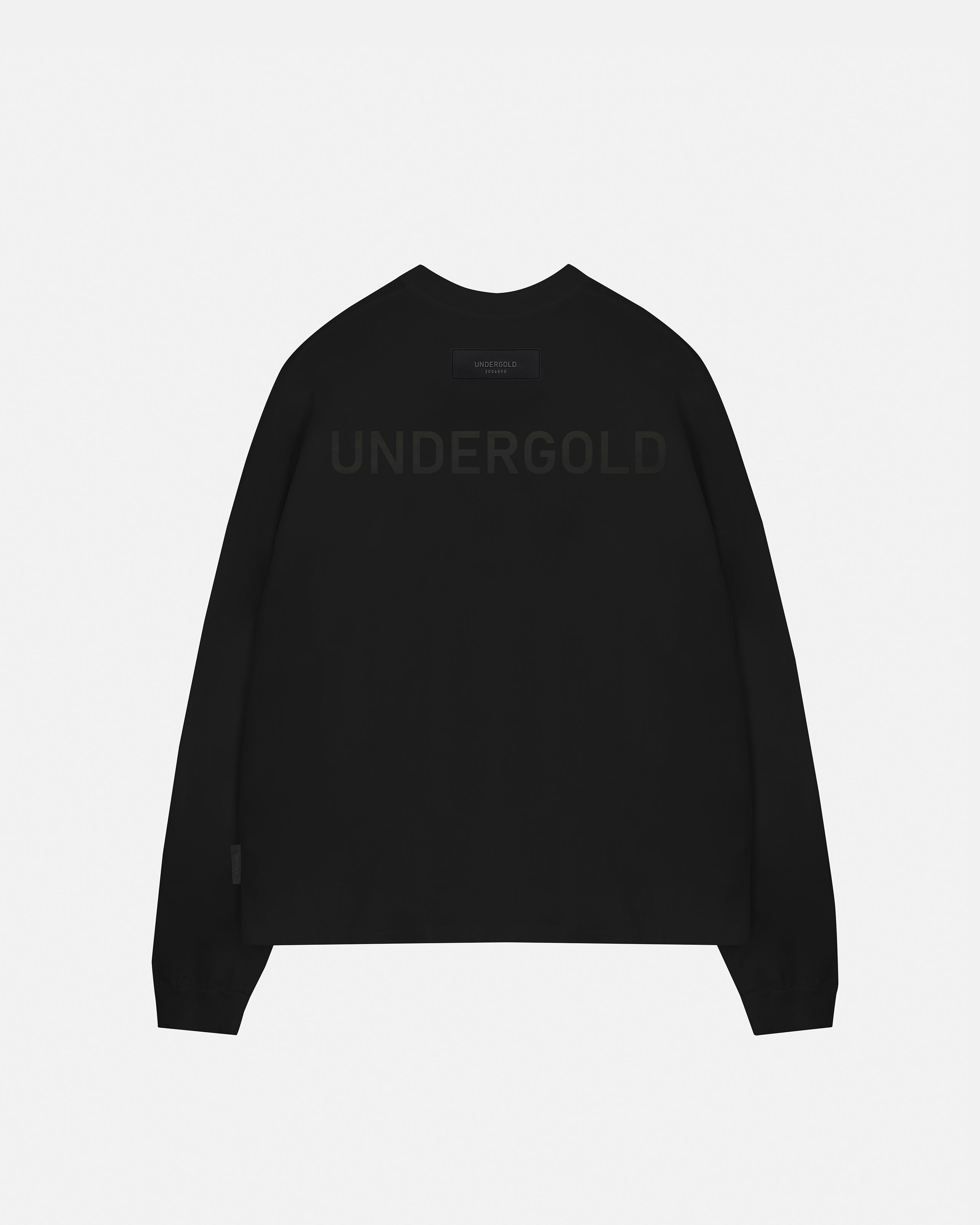 Line Logo Long Sleeve Boxy Fit Tshirt Black Line Logo Long Sleeve Boxy Fit Tshirt Black