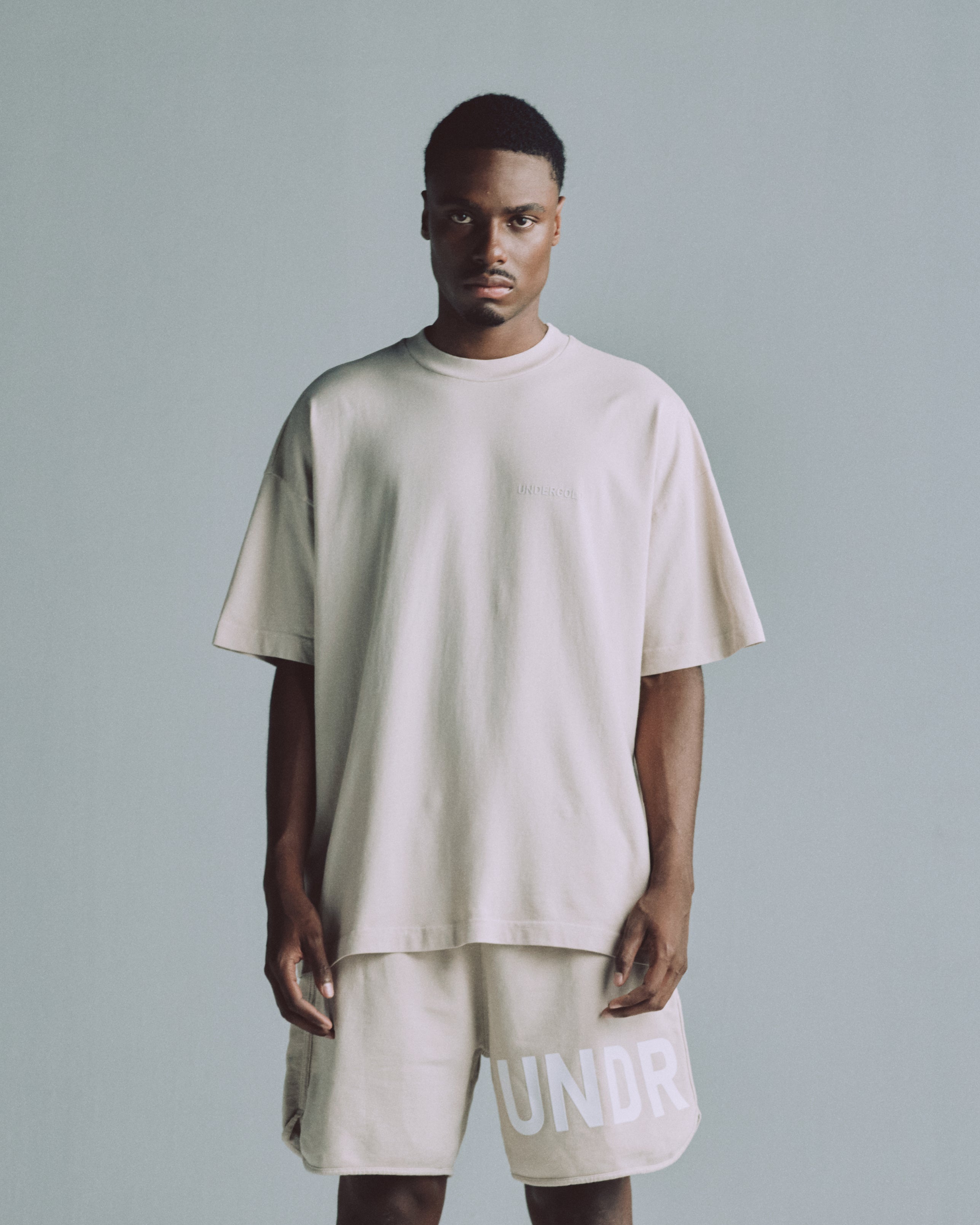 Line Logo Tshirt Cream Line Logo Tshirt Cream