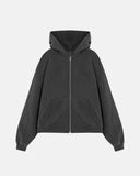 Line Logo Zip Up Hoodie Old Gray Line Logo Zip Up Hoodie Old Gray