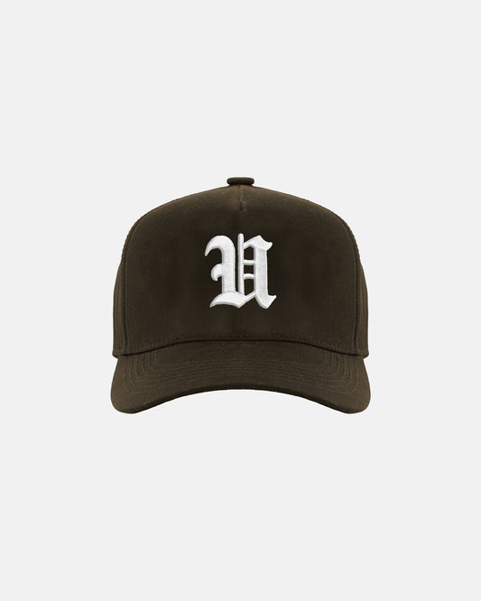 Line U High Crown Cap Brown