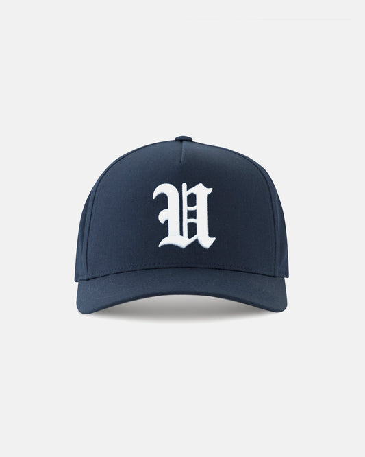 Line U High Crown Cap Navy Blue
