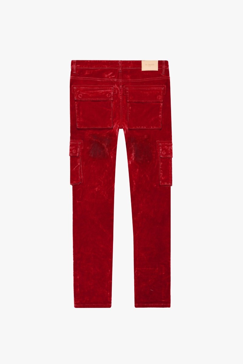 "LUXE" SUEDE SKINNY JEAN RED "LUXE" SUEDE SKINNY JEAN RED