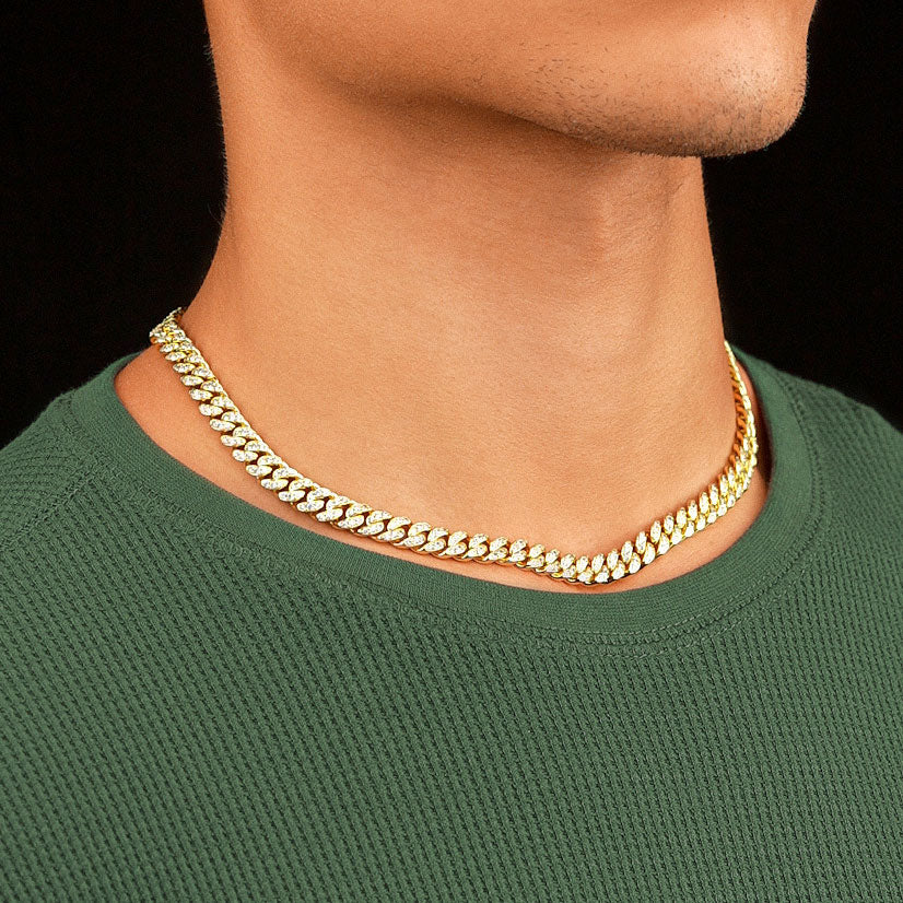 Diamond Cuban Link Chain 8mm Diamond Cuban Link Chain 8mm