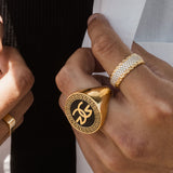 The Gold Gods Signature Logo Ring The Gold Gods Signature Logo Ring