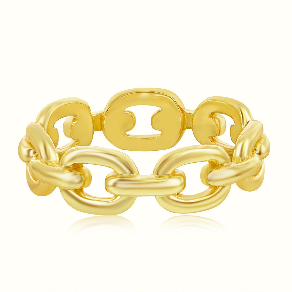 Men's Vermeil Chain Ring Men's Vermeil Chain Ring