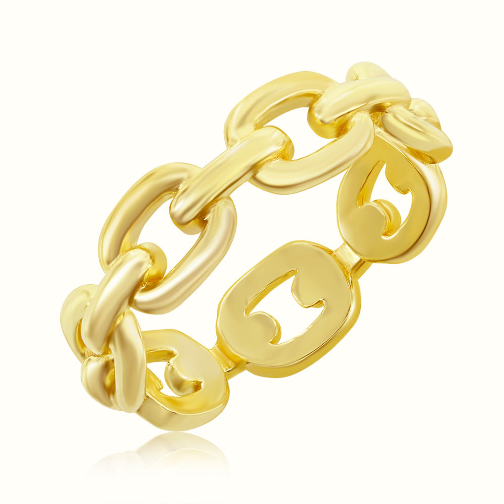 Men's Vermeil Chain Ring Men's Vermeil Chain Ring