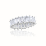Men's Vermeil Diamond Baguette Eternity Ring Men's Vermeil Diamond Baguette Eternity Ring