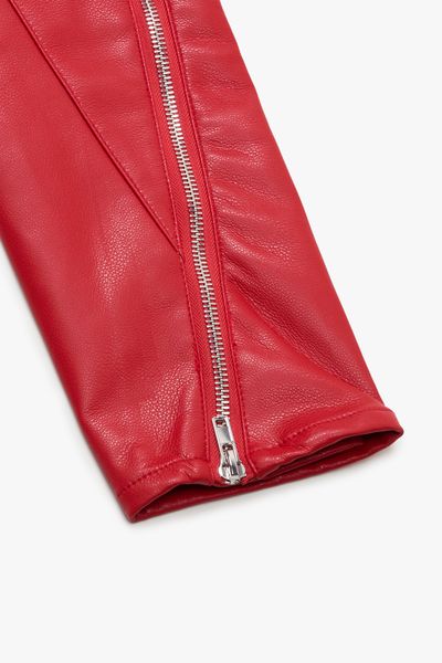 "MERDALI" RED LEATHER SKINNY PANTS RED LEATHER "MERDALI" RED LEATHER SKINNY PANTS RED LEATHER