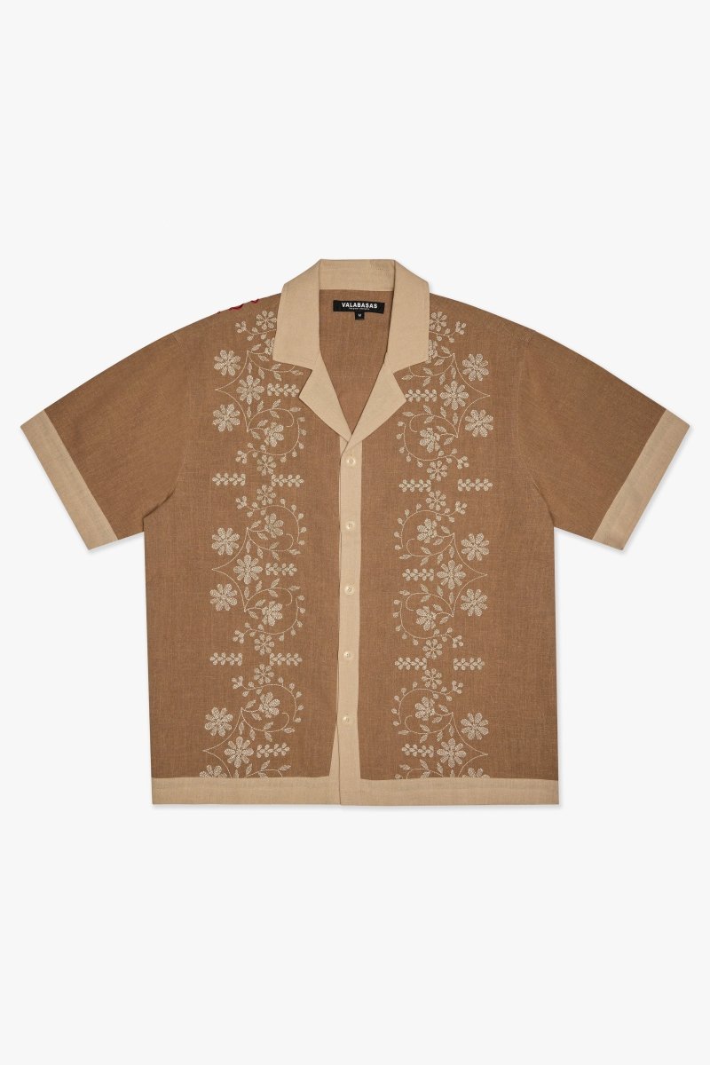 Milan Button Down Brown Milan Button Down Brown