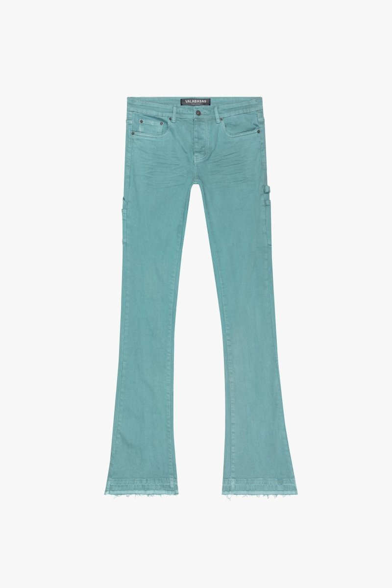 "MR. EXTENDO" STACKED FLARE JEAN OCEAN BLUE "MR. EXTENDO" STACKED FLARE JEAN OCEAN BLUE