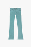 "MR. EXTENDO" STACKED FLARE JEAN OCEAN BLUE "MR. EXTENDO" STACKED FLARE JEAN OCEAN BLUE