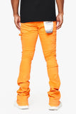 "MR. EXTENDO" STACKED FLARE JEAN ORANGE SUPER "MR. EXTENDO" STACKED FLARE JEAN ORANGE SUPER