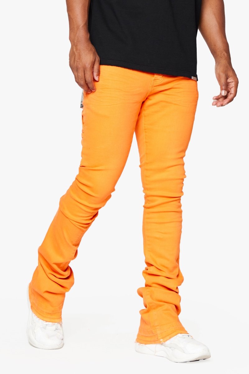 "MR. EXTENDO" STACKED FLARE JEAN ORANGE SUPER "MR. EXTENDO" STACKED FLARE JEAN ORANGE SUPER