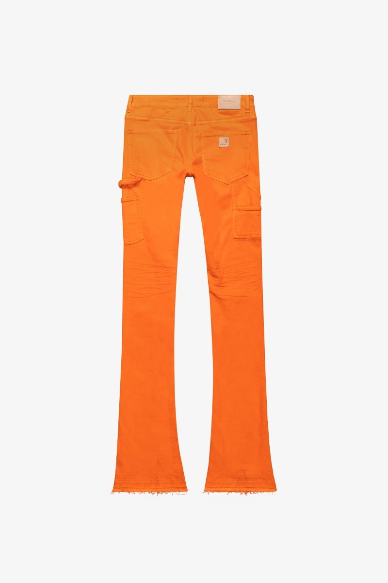 "MR. EXTENDO" STACKED FLARE JEAN ORANGE SUPER "MR. EXTENDO" STACKED FLARE JEAN ORANGE SUPER