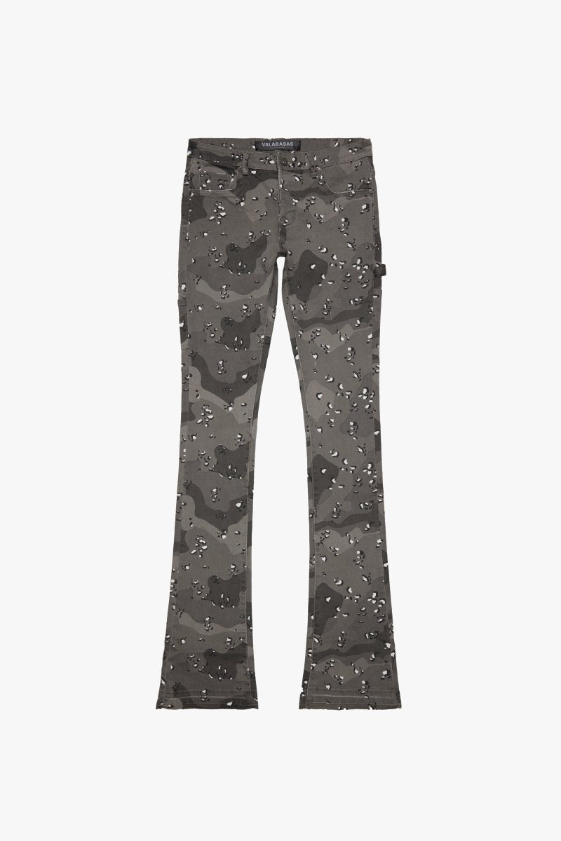 "MR. EXTENDO" SUPER STACKED FLARE GREY WOODS "MR. EXTENDO" SUPER STACKED FLARE GREY WOODS