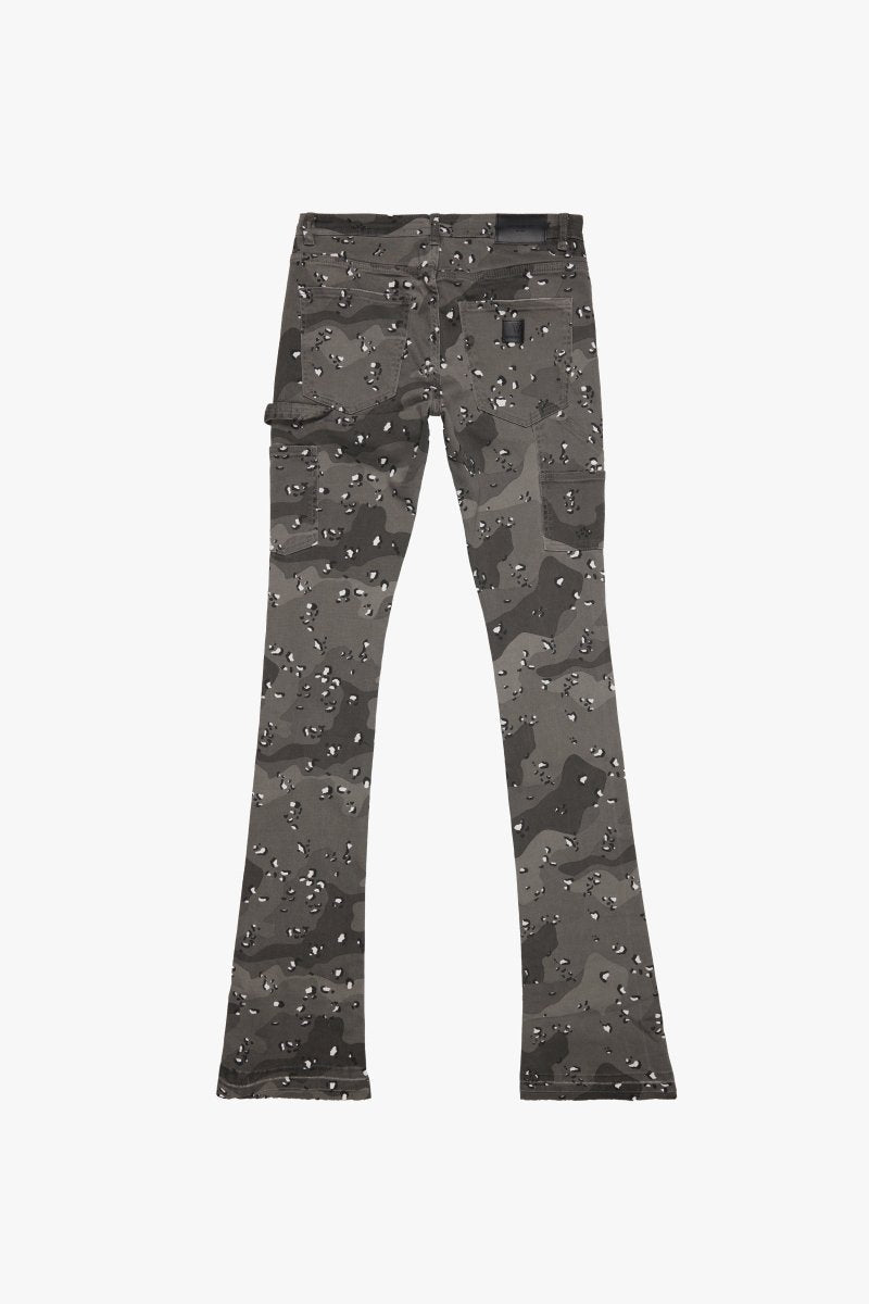 "MR. EXTENDO" SUPER STACKED FLARE GREY WOODS "MR. EXTENDO" SUPER STACKED FLARE GREY WOODS