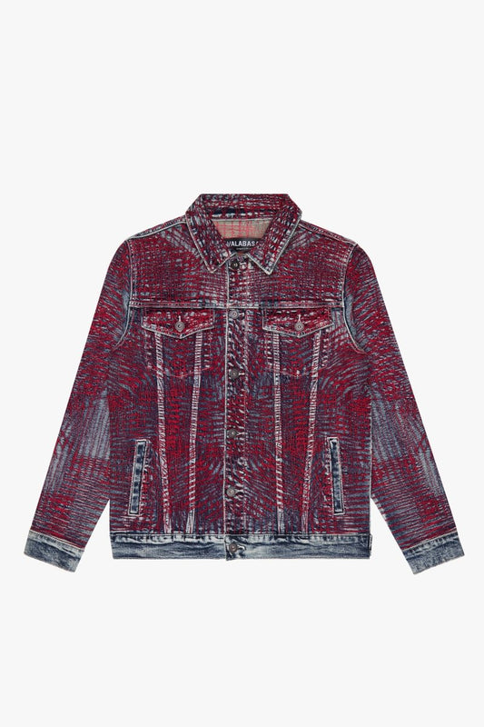 "MR. STITCHED" DENIM JACKET CORAL HAZE