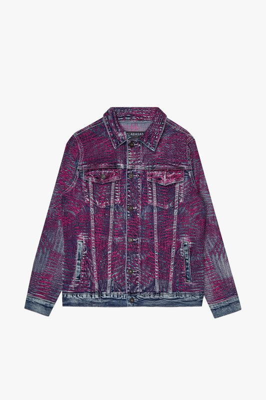 "MR. STITCHED" DENIM JACKET COTTON CANDY BLUE