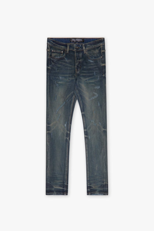 Mr.Flex Skinny Jean Blue waxed