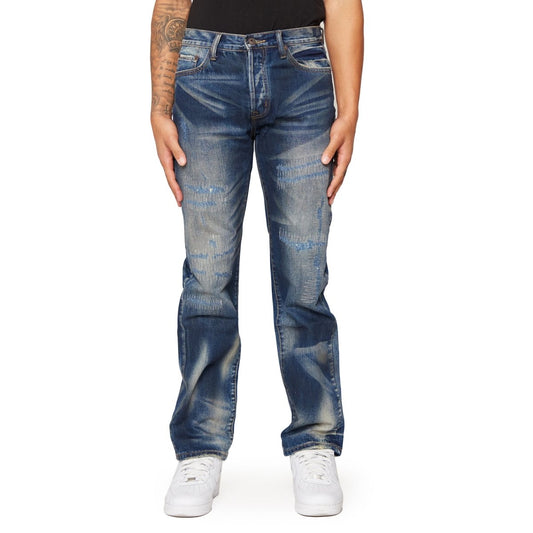 “MUSTANG” STRAIGHT LEG AZZURRO