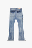 "NAVIGATOR" LT. BLUE STACKED FLARE JEANS LT. BLUE "NAVIGATOR" LT. BLUE STACKED FLARE JEANS LT. BLUE