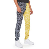 "NOVA BANDANNA" SKINNY JEANS NERO GIALLO "NOVA BANDANNA" SKINNY JEANS NERO GIALLO