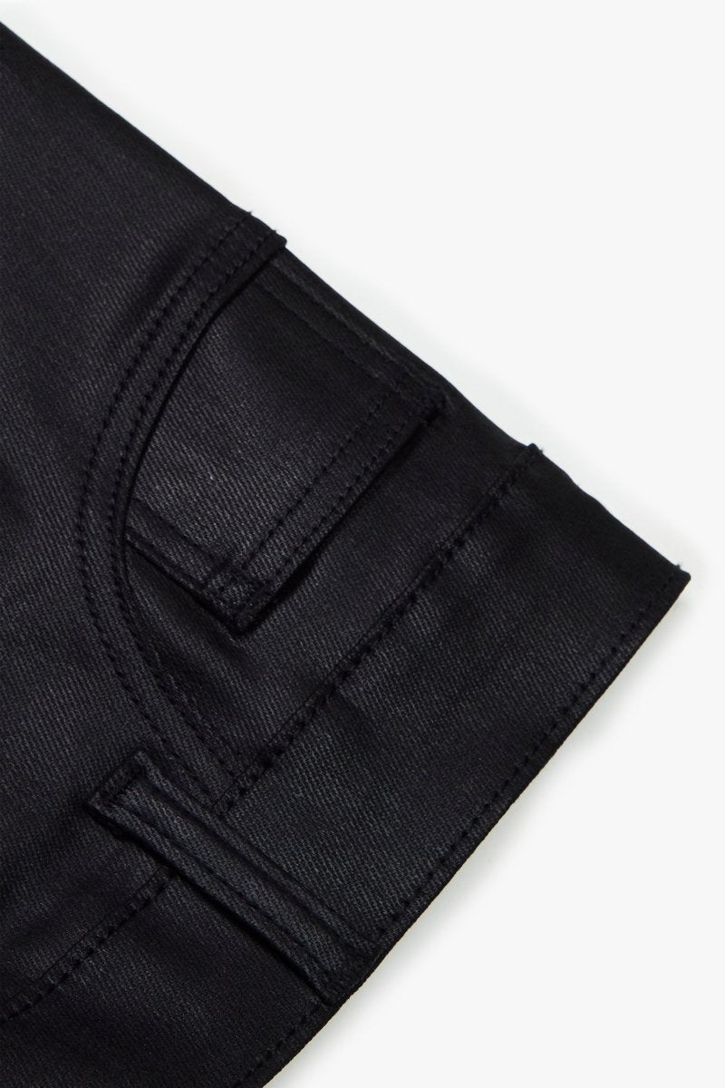 "ONYX" BLACK WAXED STACKED FLARE "ONYX" BLACK WAXED STACKED FLARE